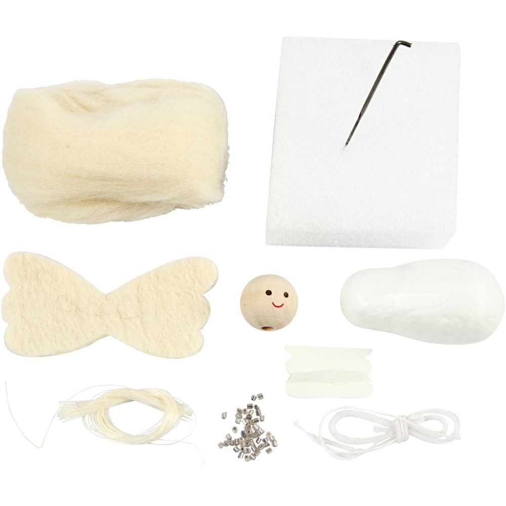 Needle-Felt Christmas Angel Decoration Craft Kit