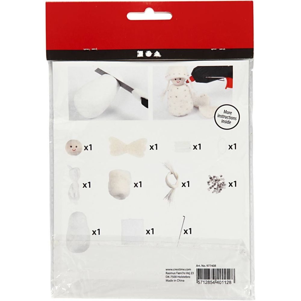 Needle-Felt Christmas Angel Decoration Craft Kit