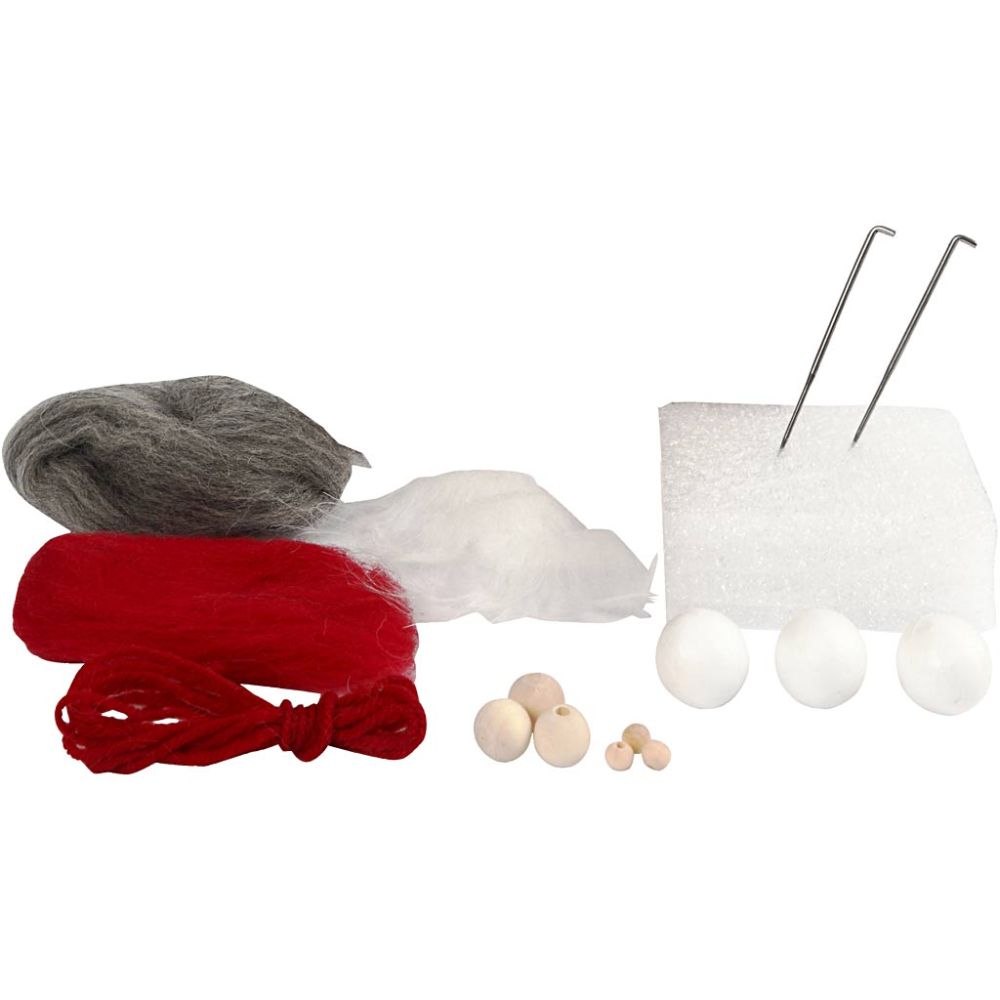 Needle-Felt Christmas Elves Garland Decoration Craft Kit