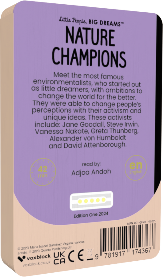 Little People Big Dreams: Nature Champions (Audiobook)