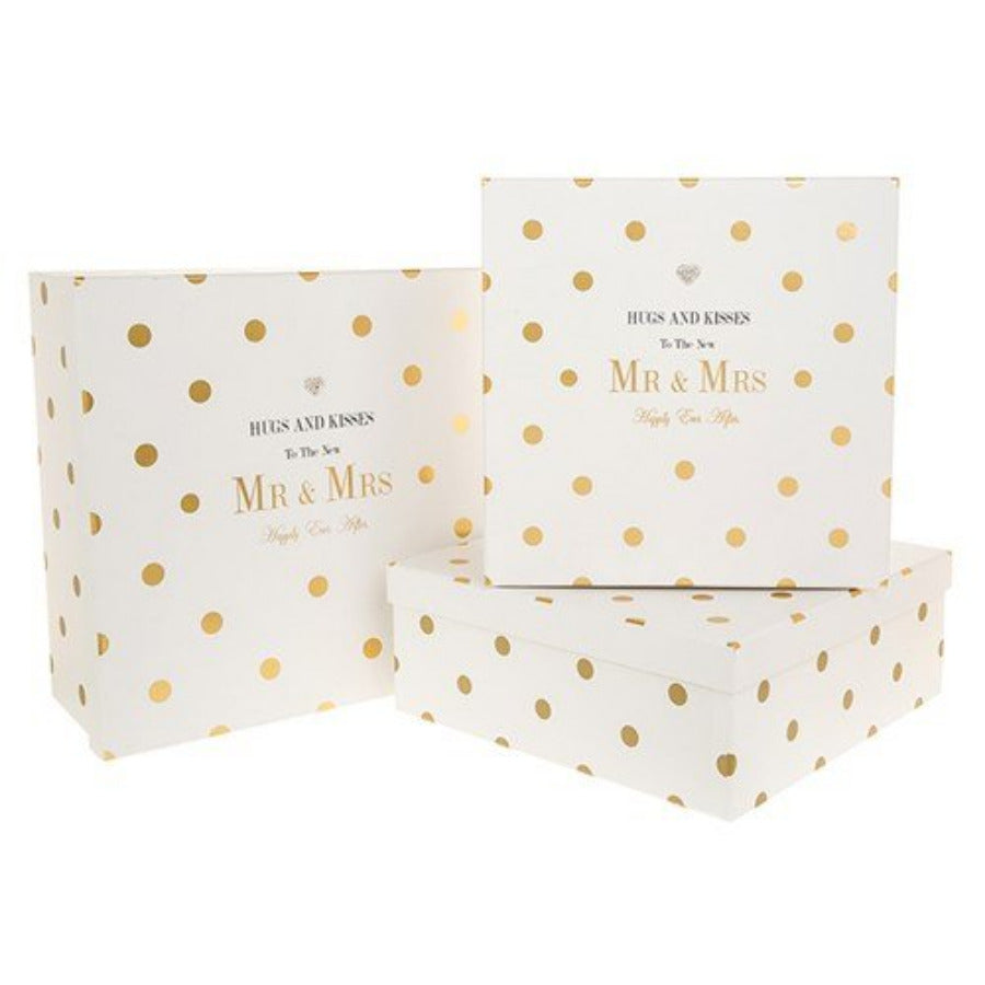 Hugs & Kisses to the New Mr & Mrs Happy Ever After - Set 3 Wedding Boxes