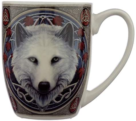 Lisa Parker Guardian of The Falls Wolf Porcelain Mug