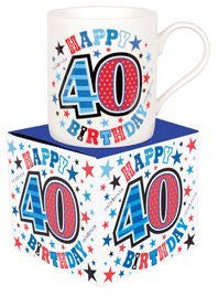 Birthday Gift Mug - 18th 21st 30th 40th 50th 60th by Simon Elvin