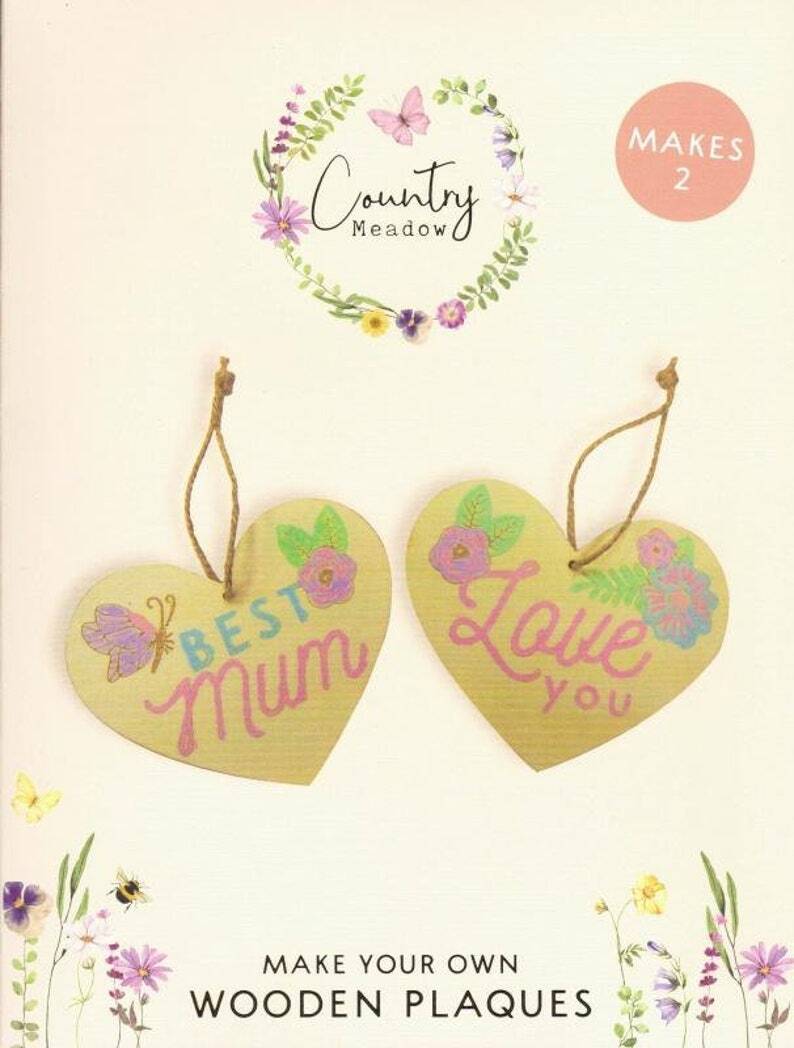 Make Your Own Wooden Heart Plaque - Mothers Day Crafts