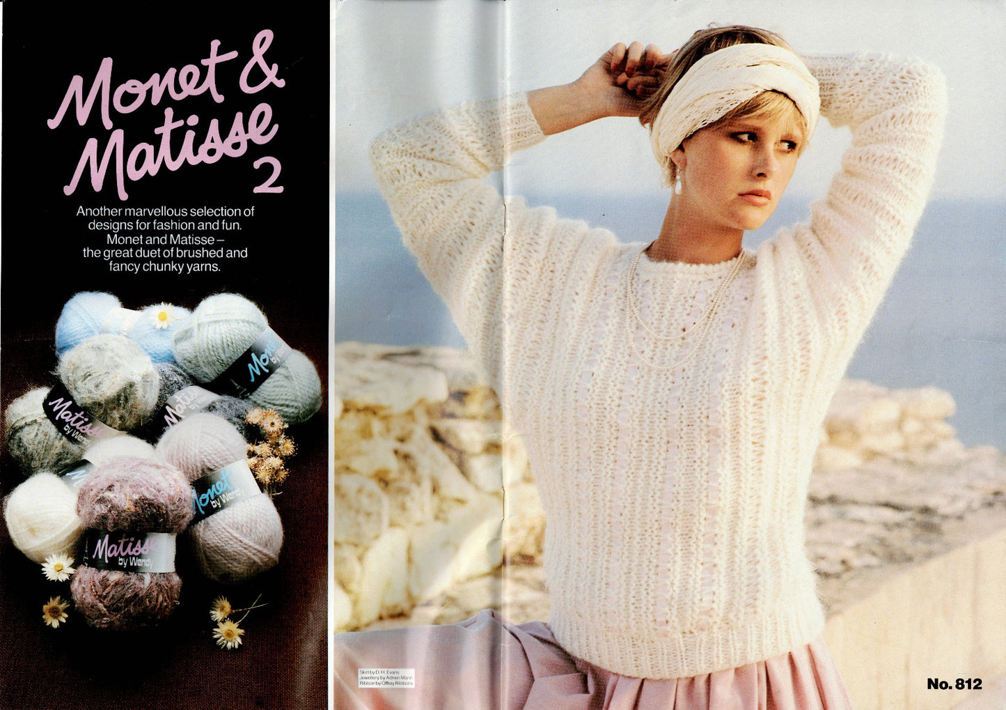Vintage Wendy Knitting Pattern Book: Monet & Matisse 2 (Patterns 812-823)