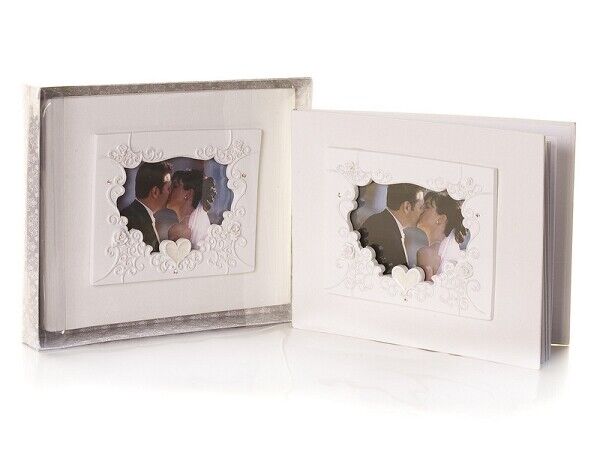 Elegant Epoxy Heart Design Guest Book