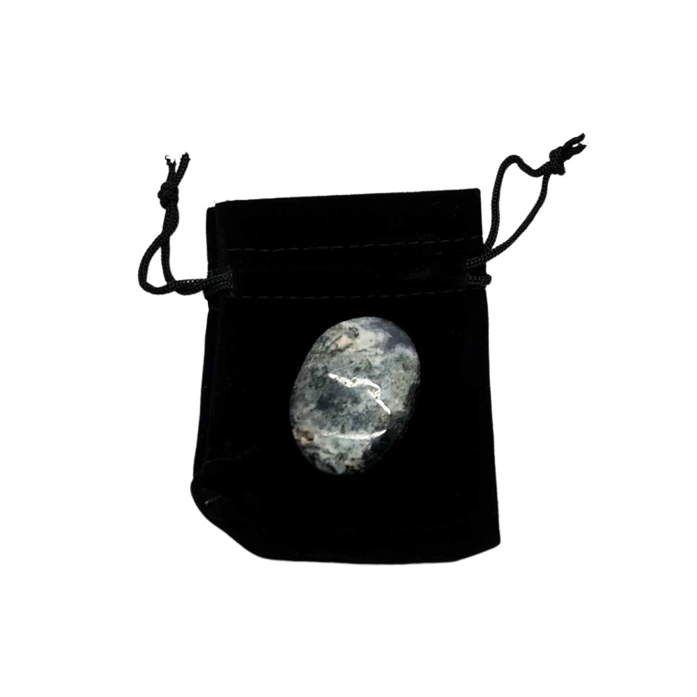 Thumb Worry Stone with Pouch
