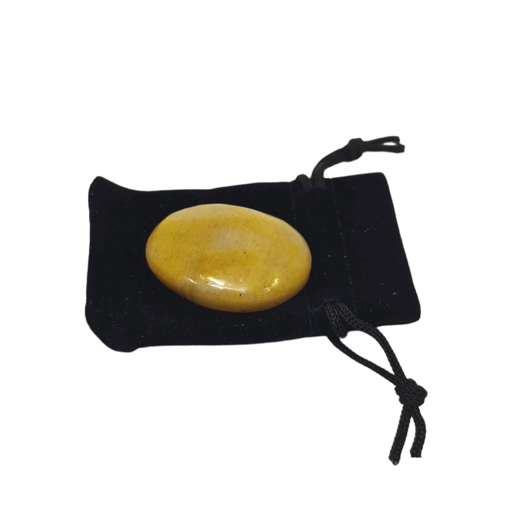 Thumb Worry Stone with Pouch