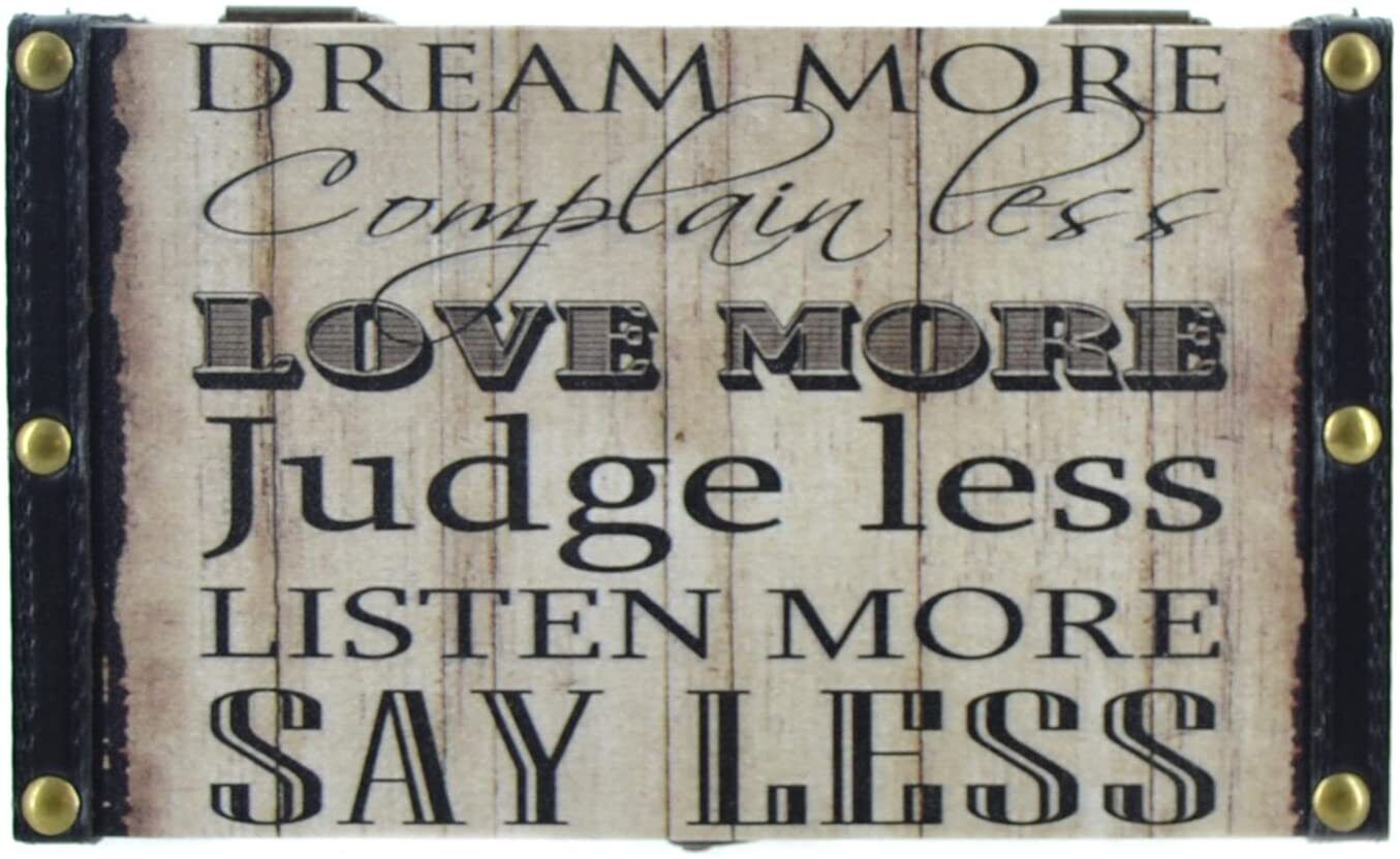 Juliana Keepsake Box Set of 2 - Typography - 'Smile More, Talk Less'