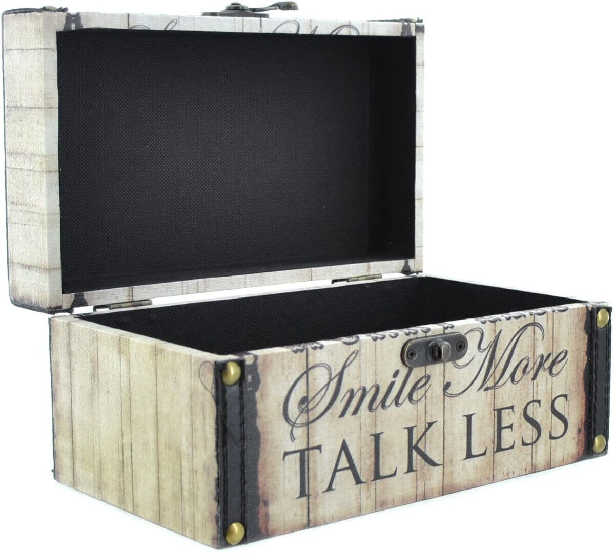 Juliana Keepsake Box Set of 2 - Typography - 'Smile More, Talk Less'