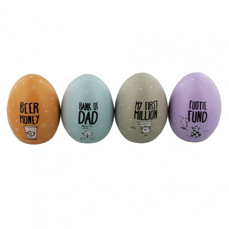 Eggcellent Set of 4 Savings Pots