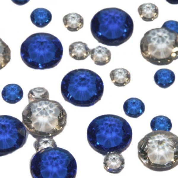 Table Scatter Crystals, Mixed Clear & Coloured, Pack of 350, Choice of Colours