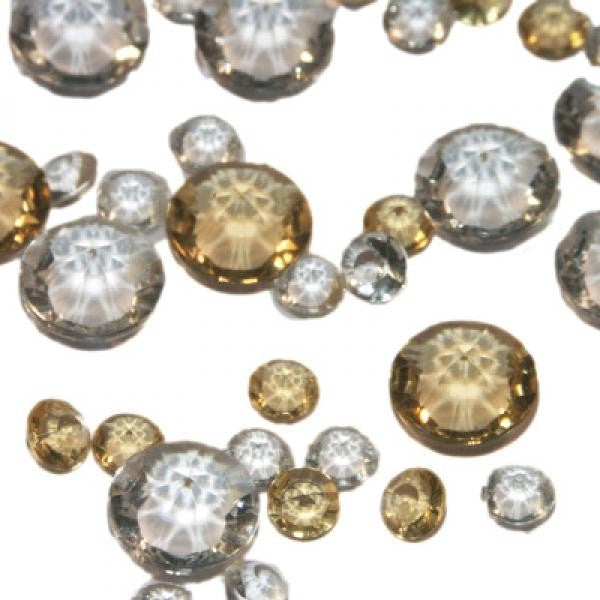 Table Scatter Crystals, Mixed Clear & Coloured, Pack of 350, Choice of Colours