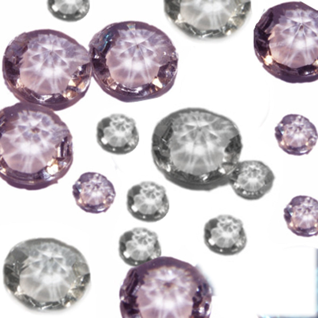 Table Scatter Crystals, Mixed Clear & Coloured, Pack of 350, Choice of Colours