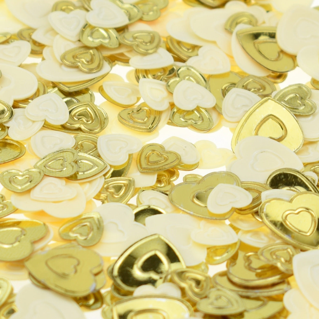 Foil Hearts Table Scatter Confetti, Choice of Colours