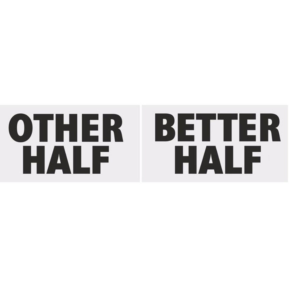 Other Half & Better Half Photo Props