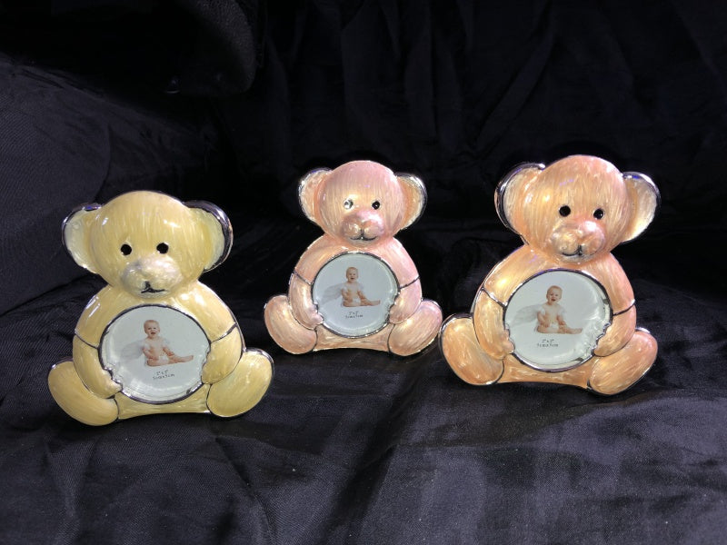 Shudehill Pastel Silver Plated Teddy Bear Photo Frame