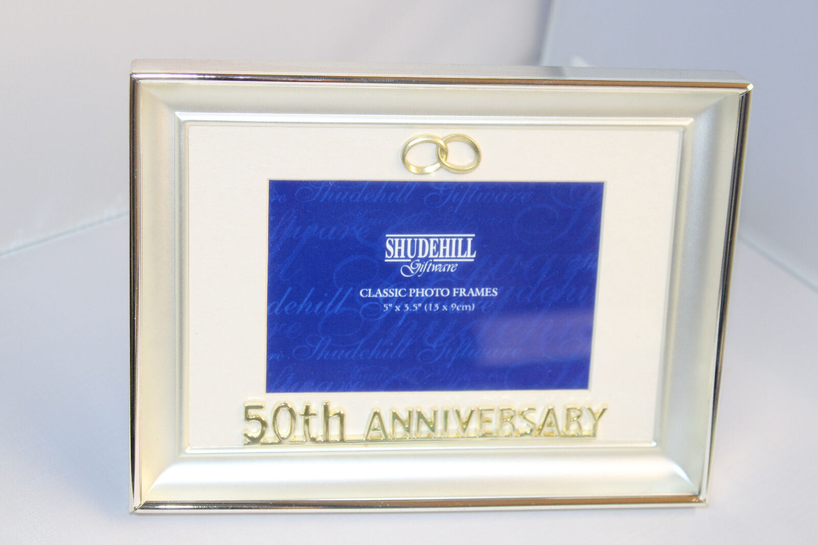 Silver Plated 50th Anniversary Photo Frame