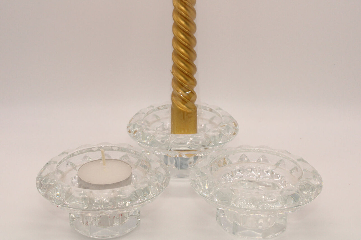 Round Crystal Tealight / Candle Holder
