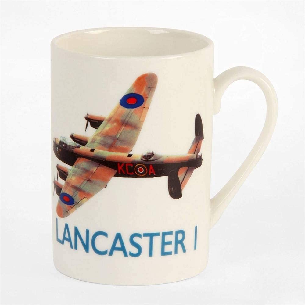 Lancaster Bomber China Mug in Tin Keepsake Gift Box - WWII Plane Image