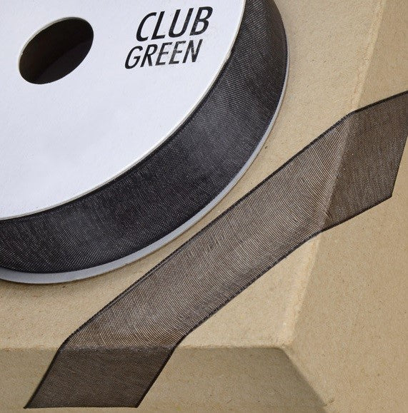 Woven Edge Organza Ribbon - Various Widths & Colours - Priced per metre