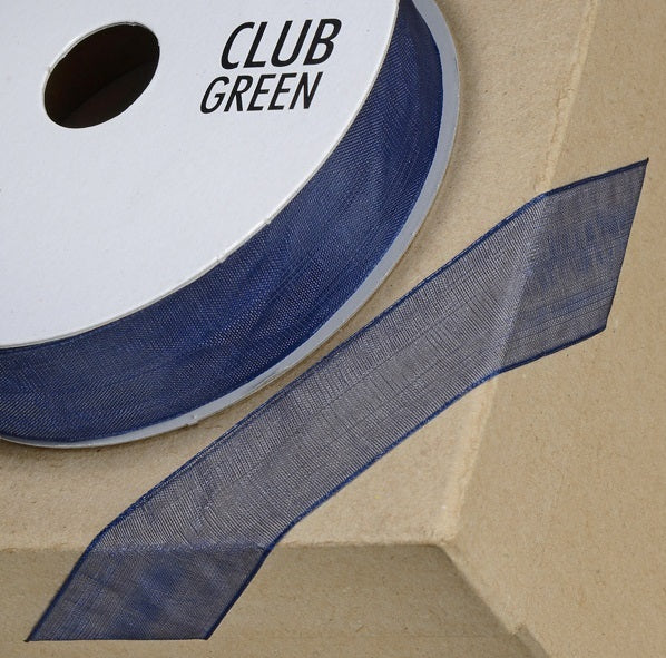 Woven Edge Organza Ribbon - Various Widths & Colours - Priced per metre