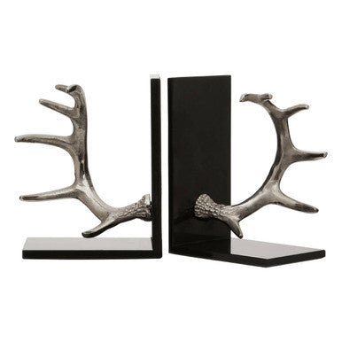 Set Of 2 Antler Bookends