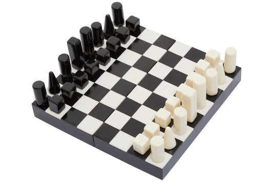 Churchill Games Small Black and White Foldable Chess Set