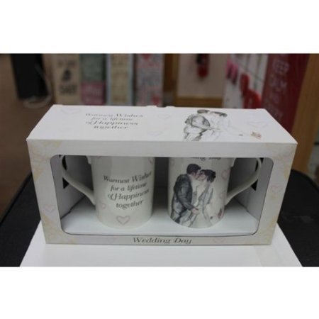 Wedding Day Mugs Gift Set by Lesser & Pavey