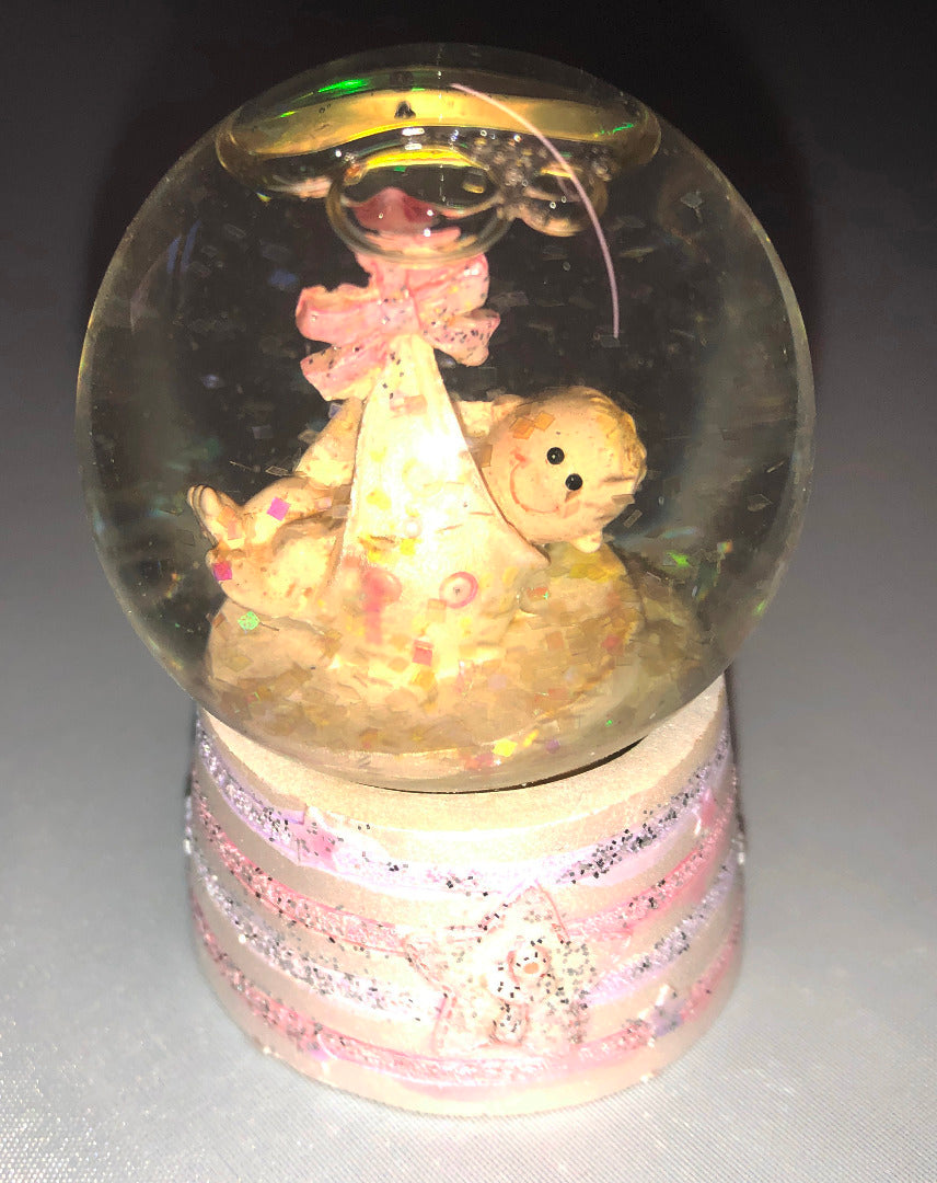 Baby in Sling Glitter Globe