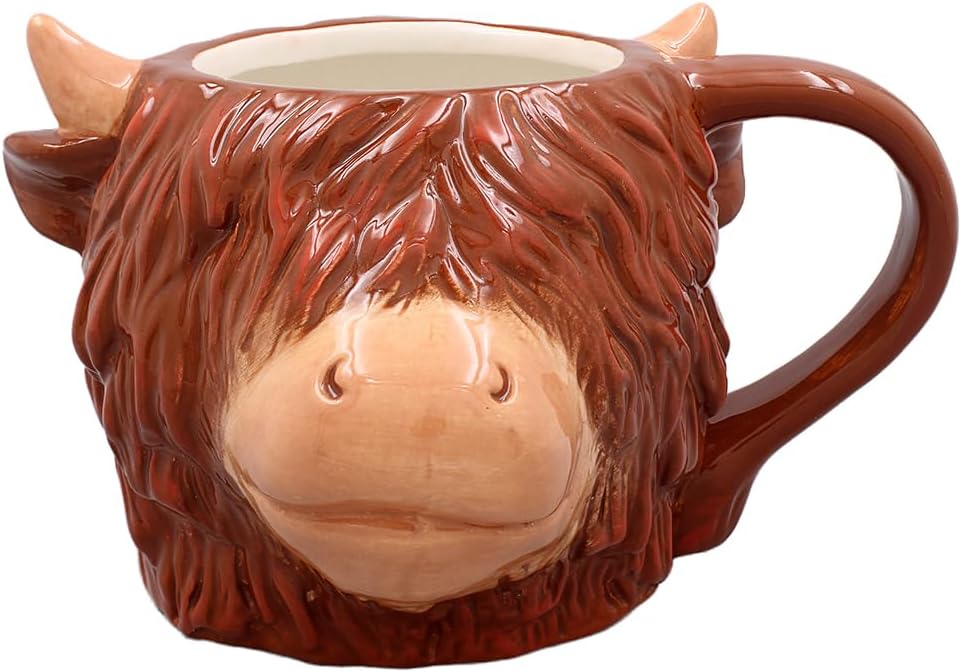 The Leonardo Collection Highland Cow Head Mug