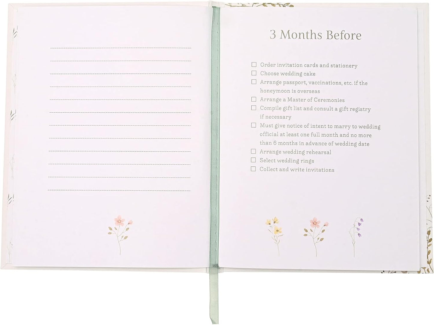 Love Story - Wildflower Wedding Planner Book and Organiser for the Bride