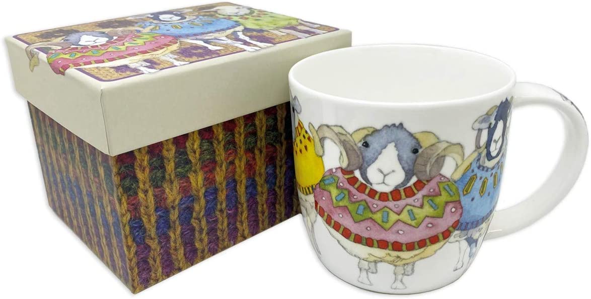 Emma Ball Bone China Mug with Gift Box - Sheep in Jumpers