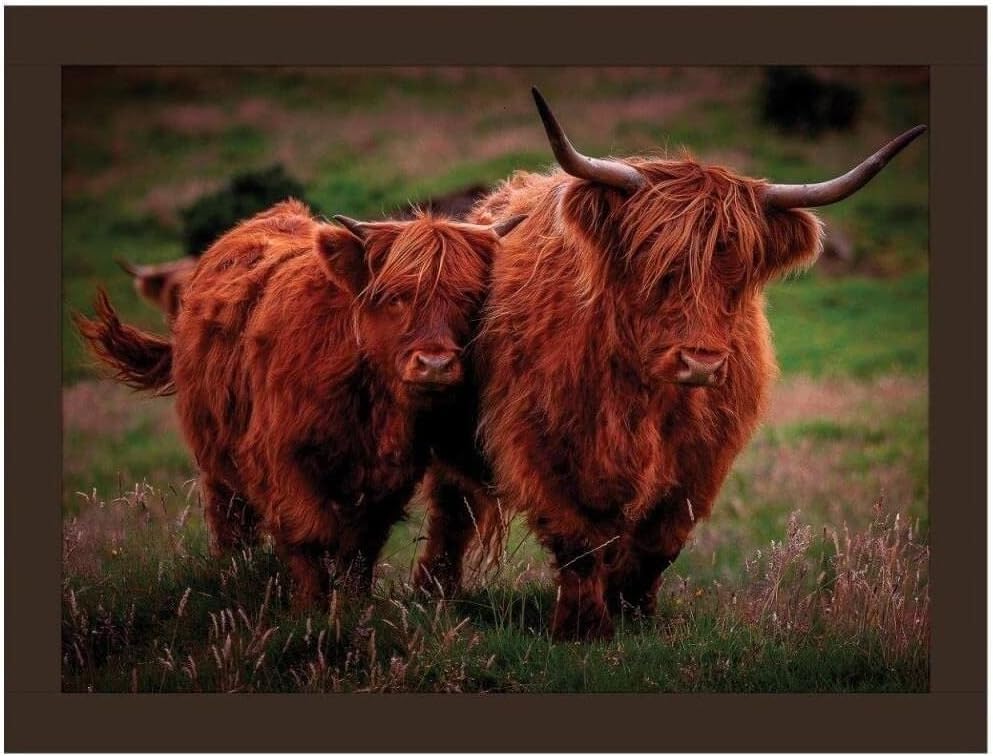 Highland Cow Faux Leather Lap Tray