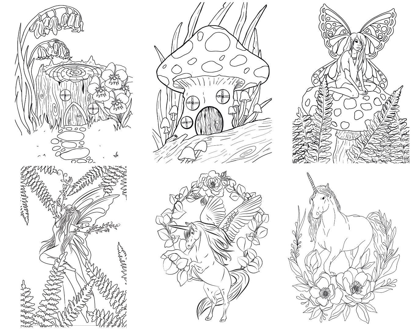 Crafters Companion Card Front Colouring Pads 3.75''x5'' - Enchanted Adventure