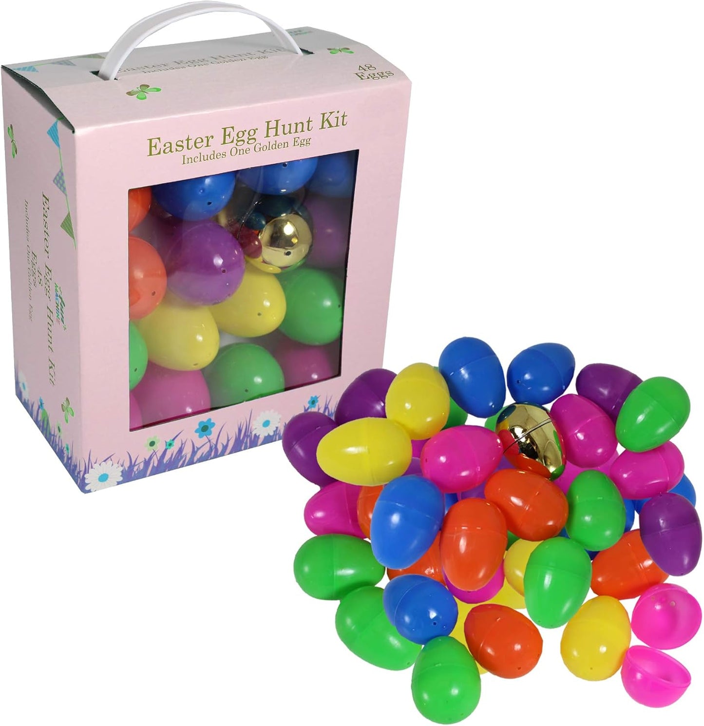 Easter Egg Hunt Kit - 48 Eggs Including ONE Golden Egg