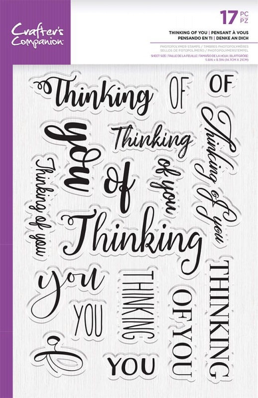 Crafters Companion Photopolymer Stamp ~ Thinking of You