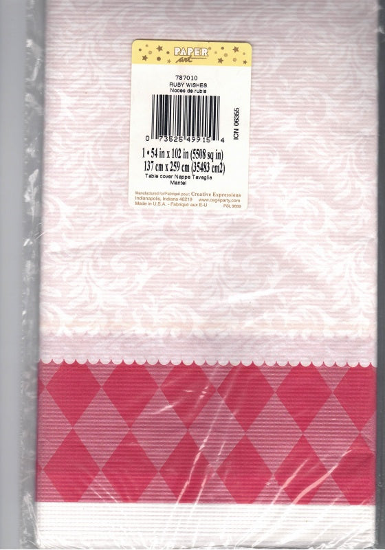 Wishes Paper Tablecover ~ 137cm x 259cm