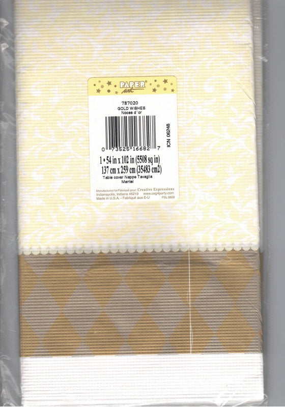 Wishes Paper Tablecover ~ 137cm x 259cm