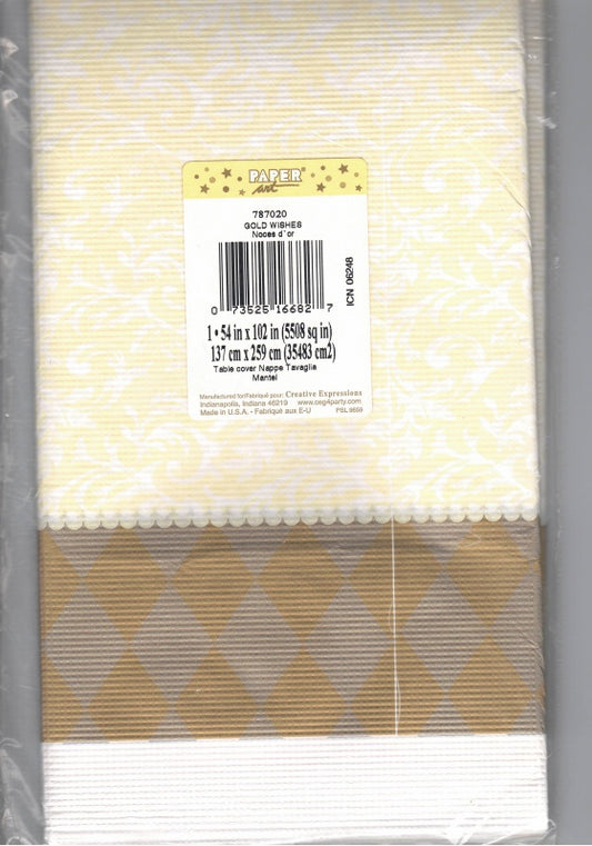 Wishes Paper Tablecover ~ 137cm x 259cm