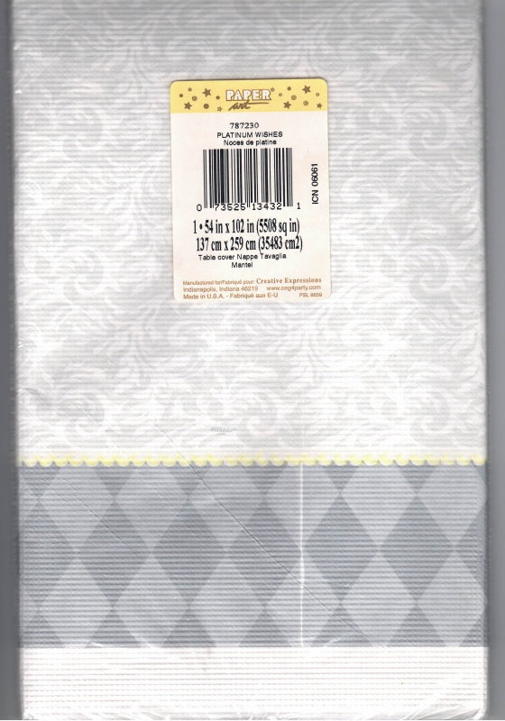 Wishes Paper Tablecover ~ 137cm x 259cm