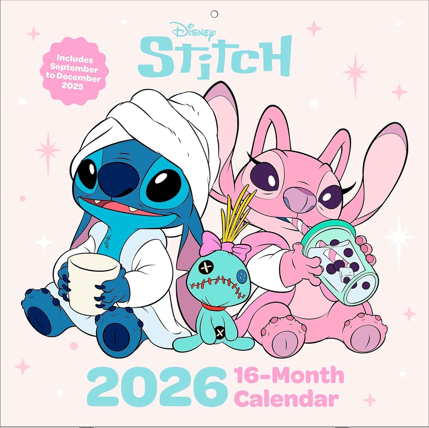 Disney Lilo & Stitch 2026 Square Wall Calendar – Official 16-Month Calendar Featuring Beloved Characters