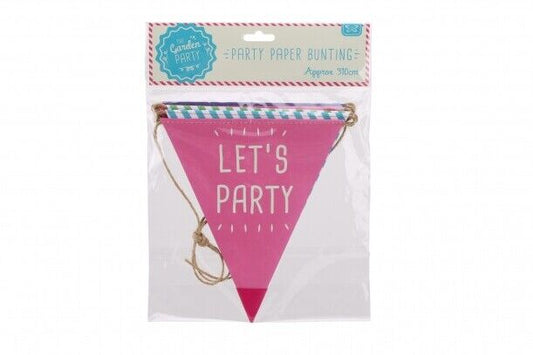 'Let's Party' Paper Bunting