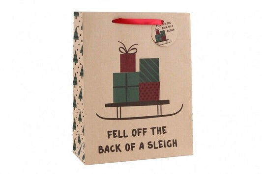Large 'Fell Off The Back Of A Sleigh' Gift Bag