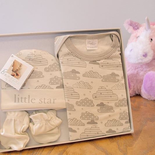 Bambino By Juliana Baby Gift Set - Babygrow Body Suit Hat & Mittens