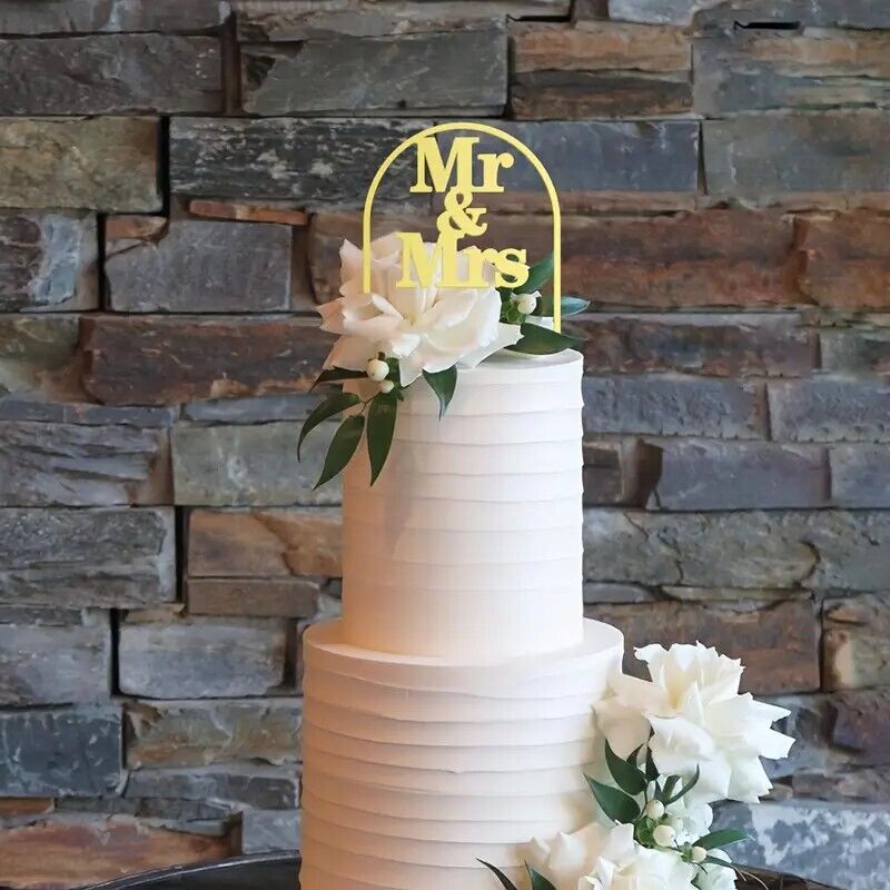 Mr & Mrs Arch Cake Topper, Wedding Cake Decoration