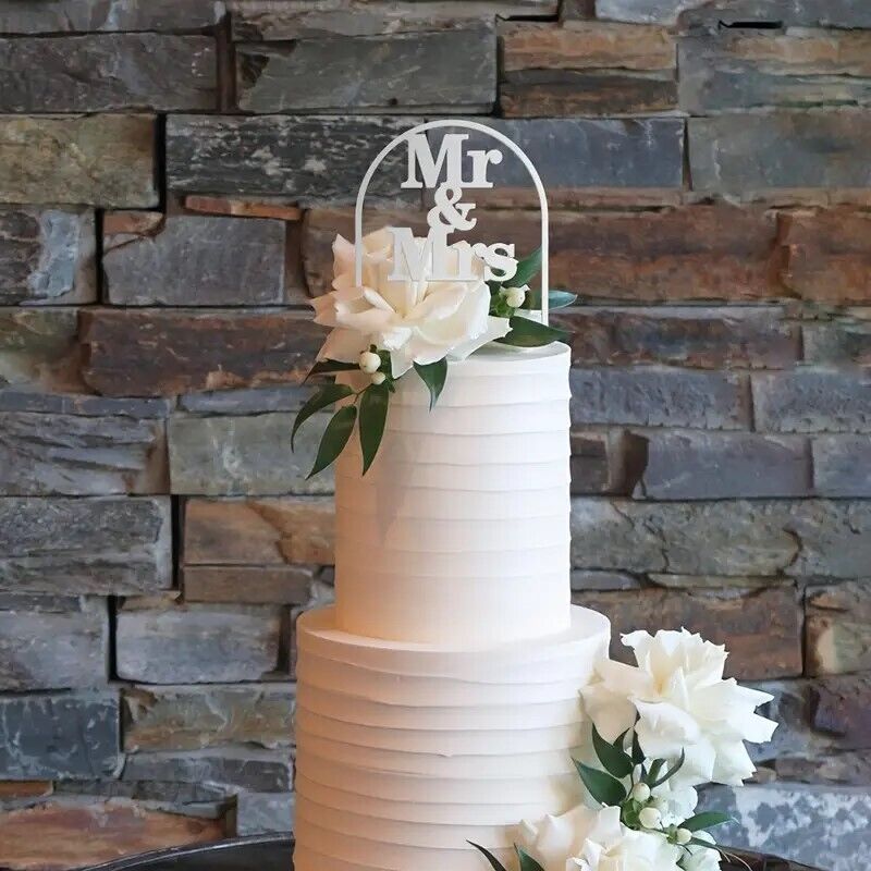 Mr & Mrs Arch Cake Topper, Wedding Cake Decoration