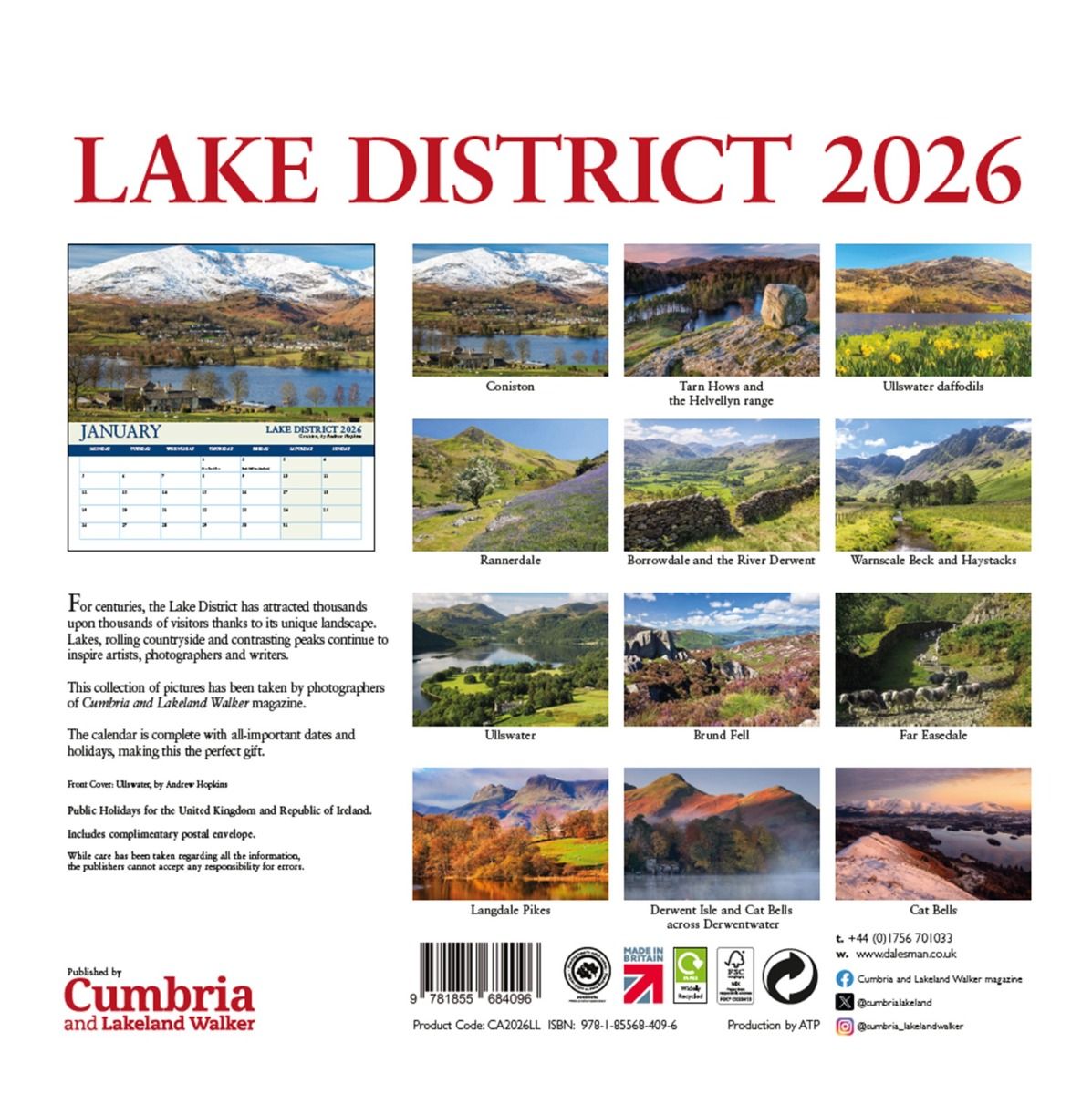 Lake District Calendar 2026