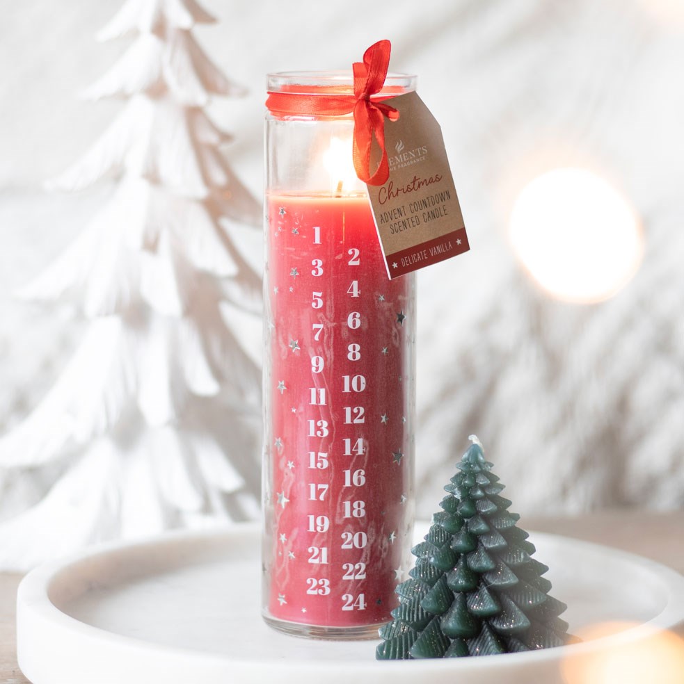 Vanilla Advent Tube Candles