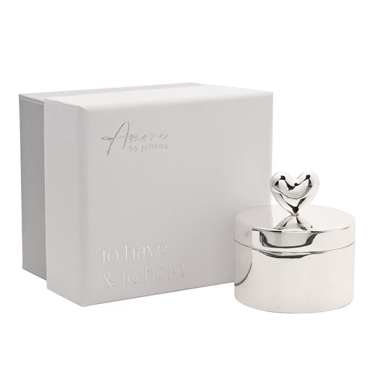 Amore Silverplated Ring Box